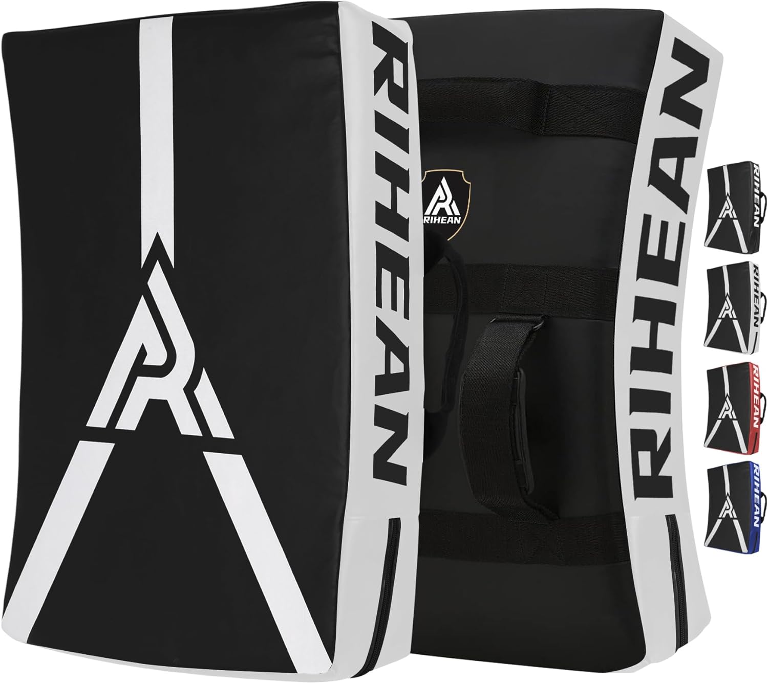 Martial Arts Kicking Shield Pad for Muay Thai, Taekwondo Football,High-Density PU Leather Cover (ONE PAD)