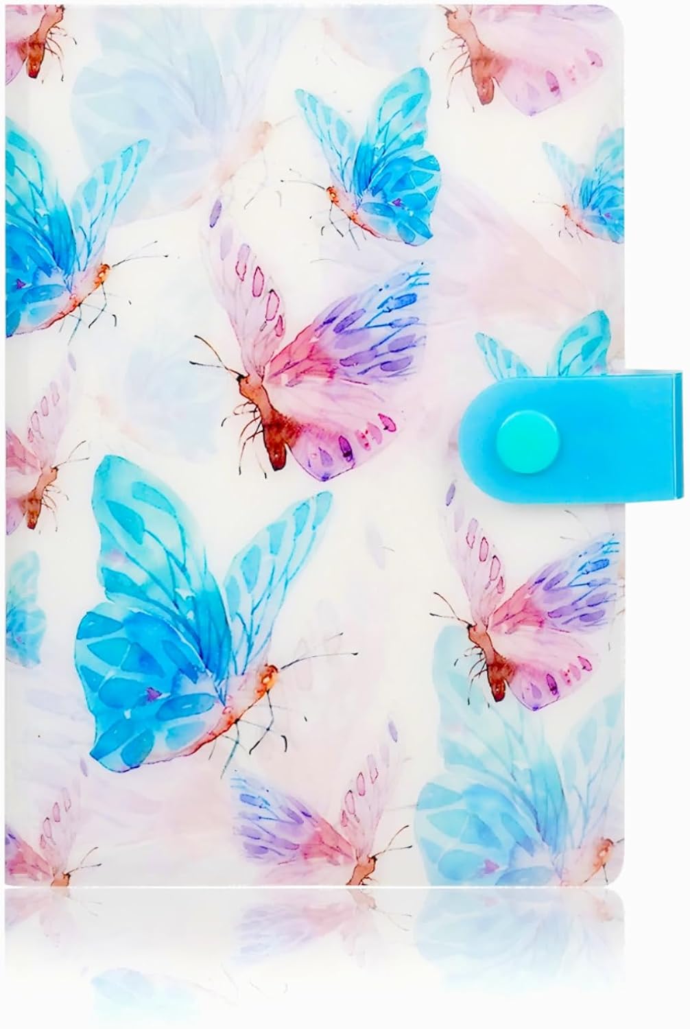 Receipt Coupon Organizer 104-Pocket Small Accordion Binder 6.7X4.8 - Nature Blue