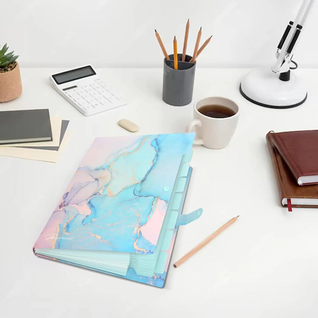 Expanding File Organizer for Important Documents, Office - Cyan Gold