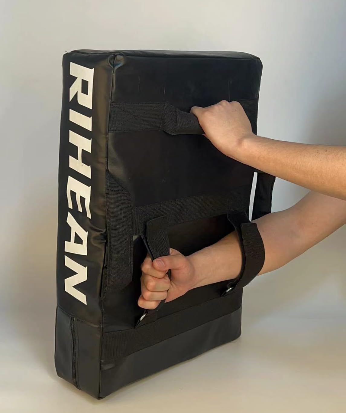 Martial Arts Kicking Shield Pad for Muay Thai, Hockey Training - Denser Foam, High-Density PU Leather Cover