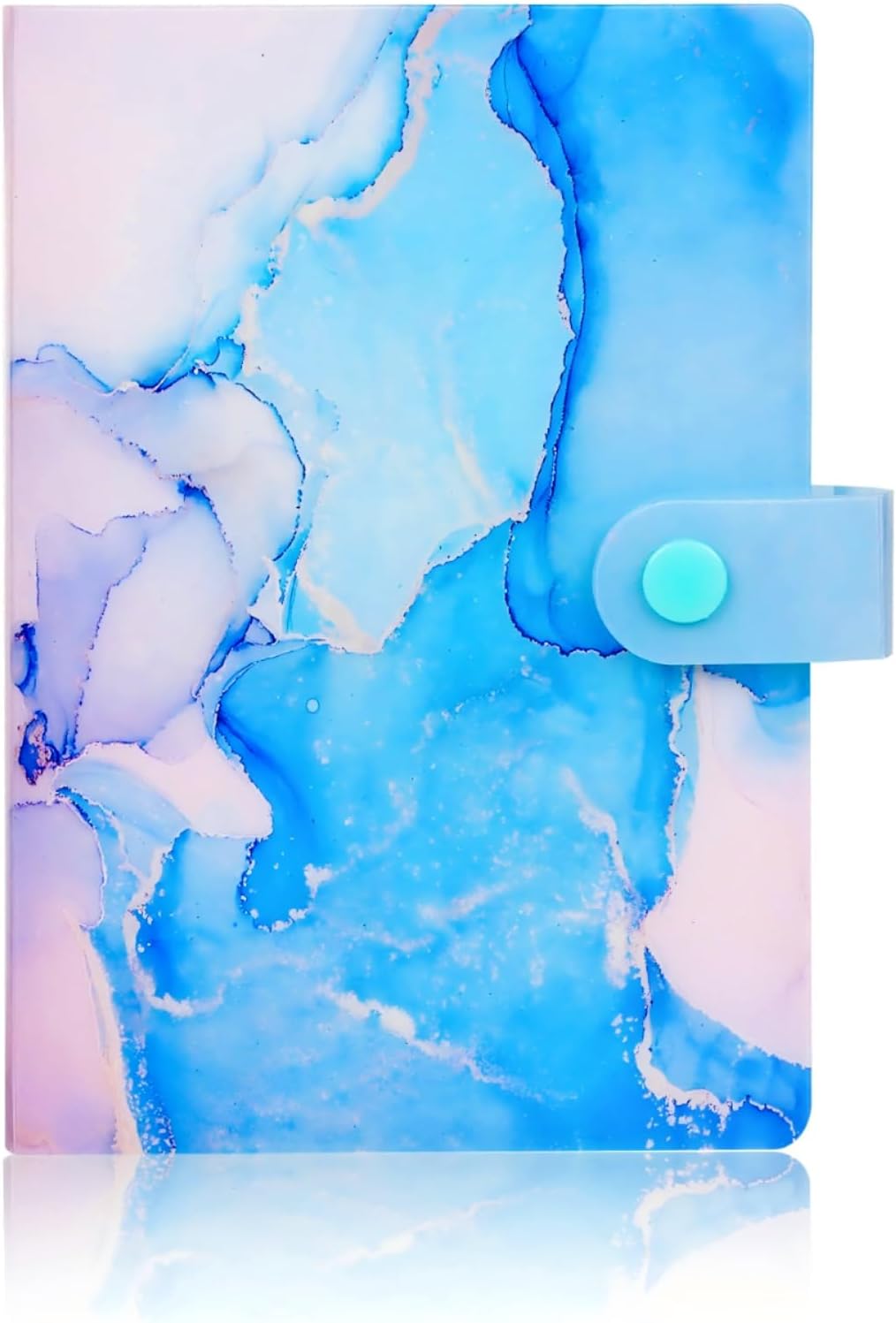 Receipt Coupon Organizer 104-Pocket Small Accordion Binder 6.7X4.8 - Marble Green