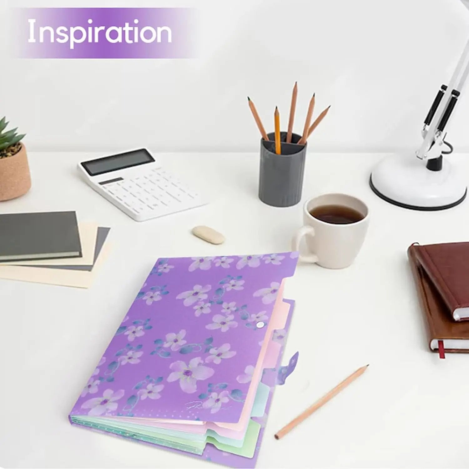 Natural Scenes for Students,Teachers &amp; Freelancers - Purple Floral