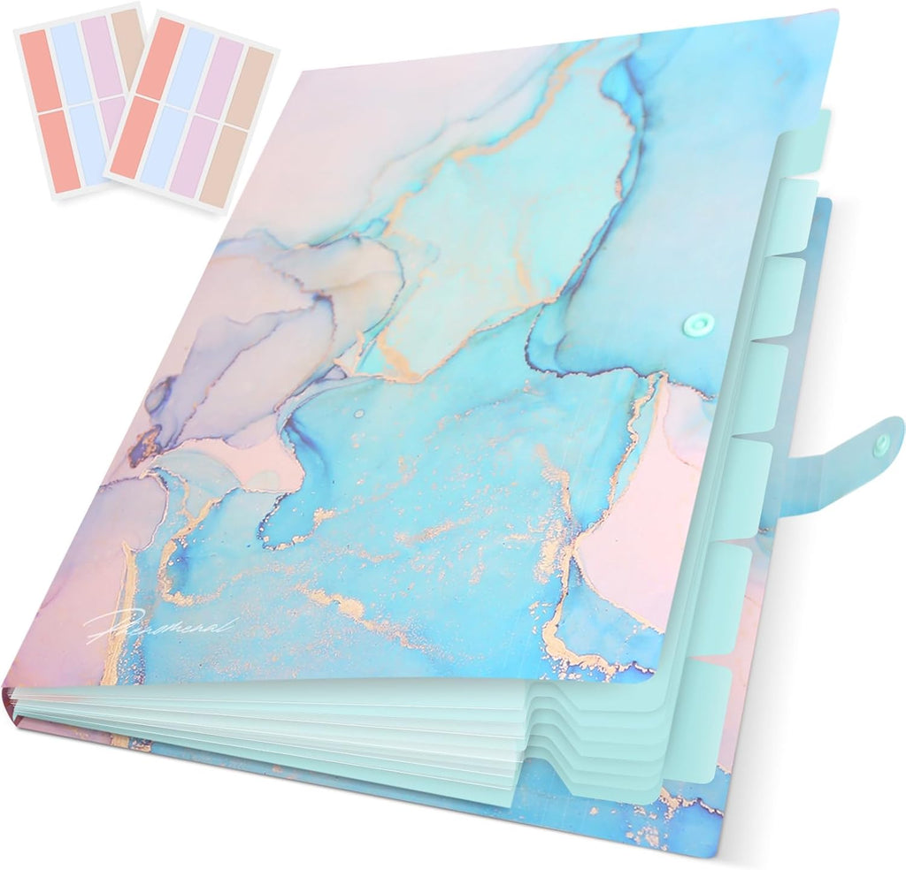 Expanding File Organizer for Important Documents, Office - Cyan Gold