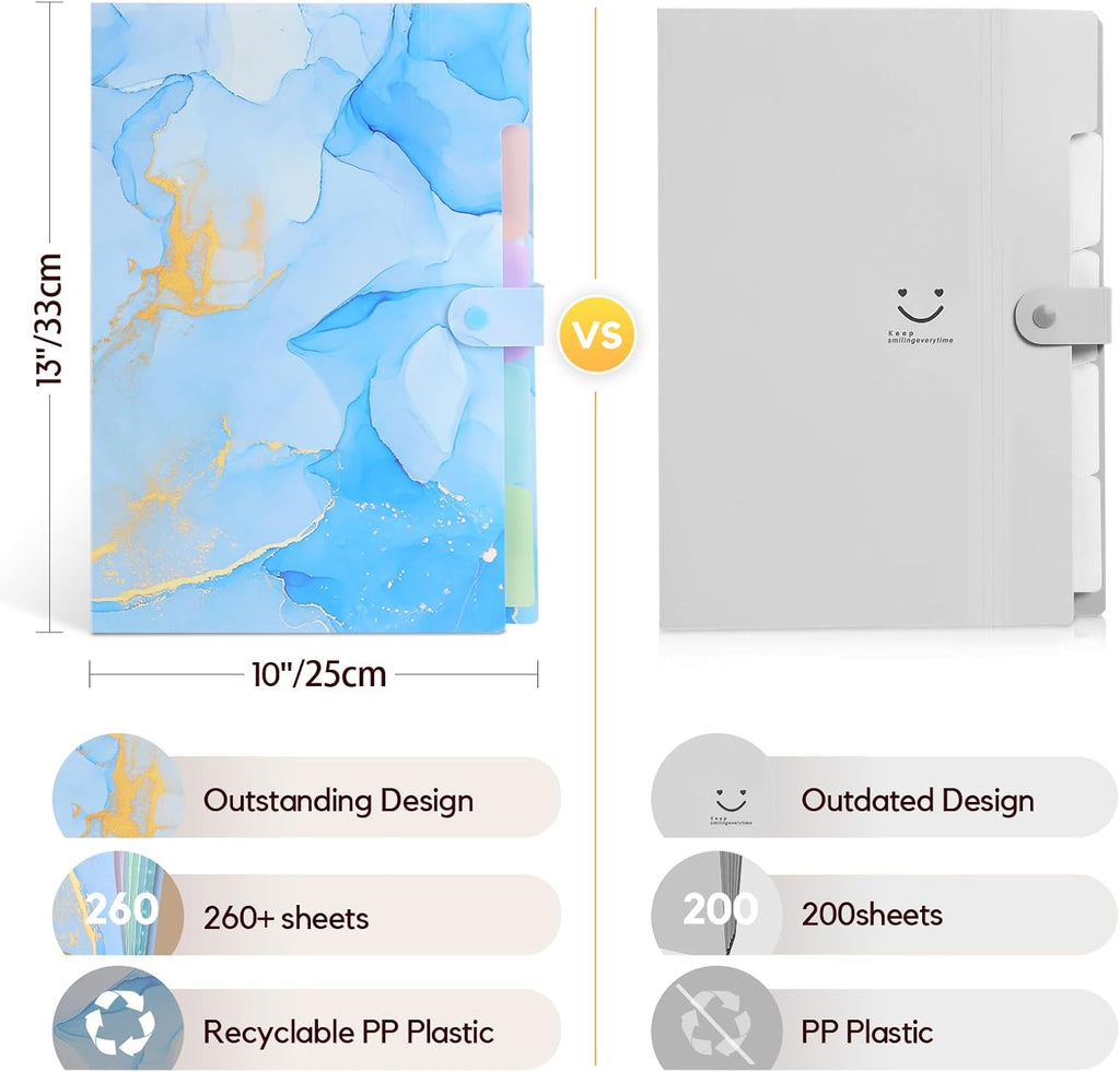 Expanding File Organizers for Office Documents, Study Notes - Blue Gold
