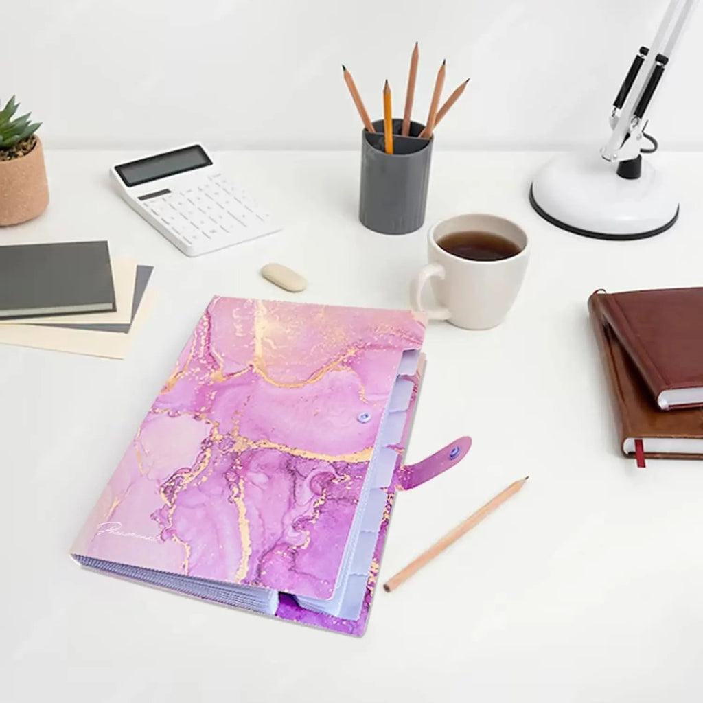 RIHEAN Multi-Pocket File Organizer - For Office Documents, Home Bills &amp; Study Notes