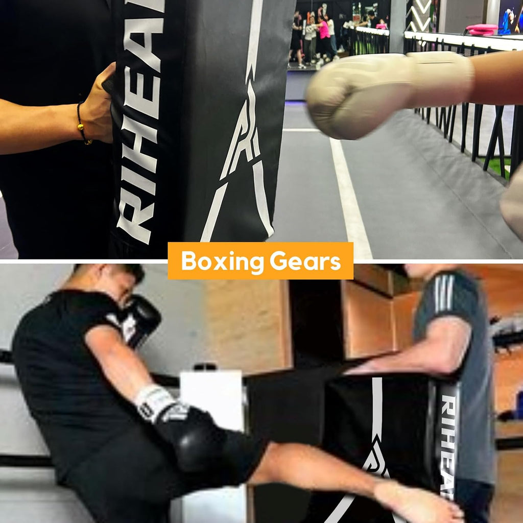 Martial Arts Kicking Shield Pad for Muay Thai, Hockey Training - Denser Foam, High-Density PU Leather Cover