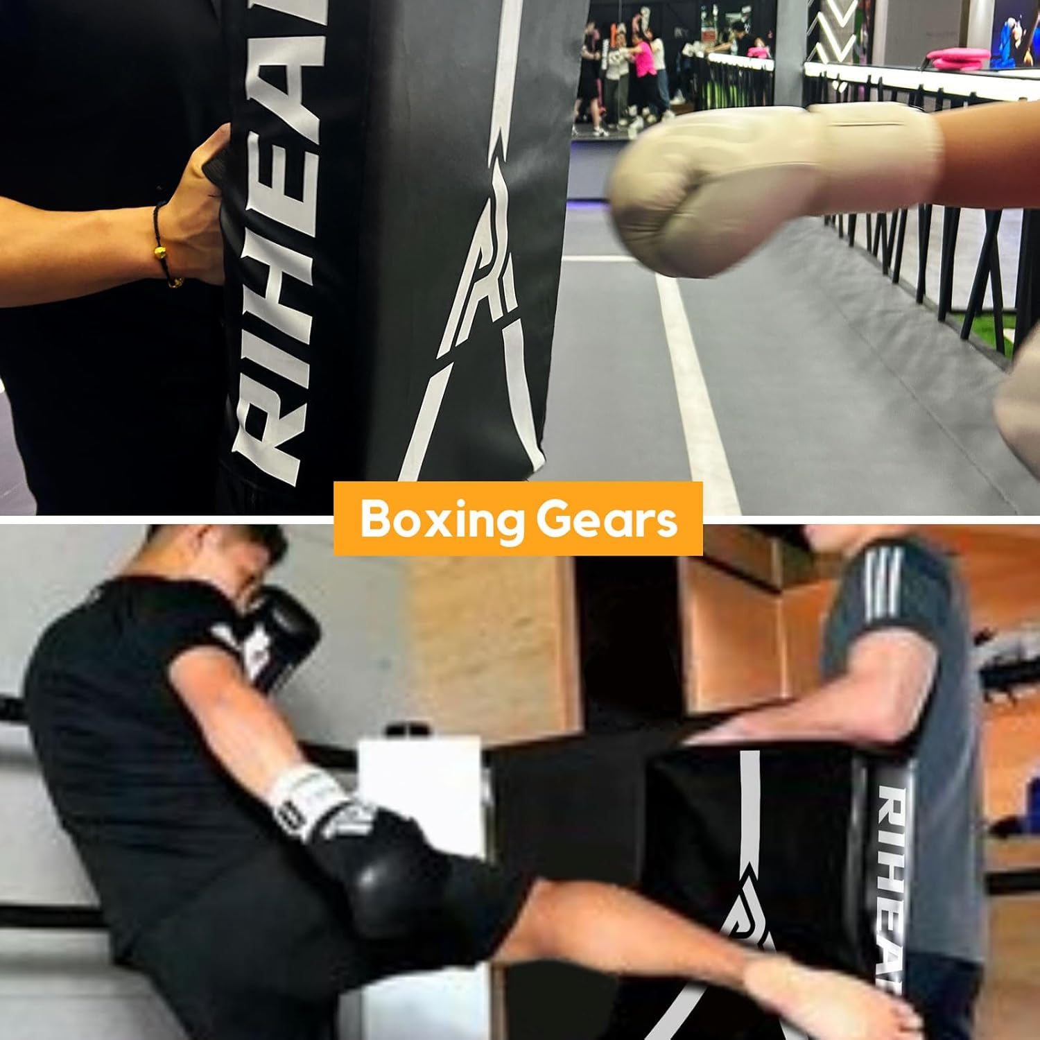 Martial Arts Kicking Shield Pad for Muay Thai, Taekwondo Football Hockey Training - Denser Foam, High-Density PU Leather Cover (ONE PAD)