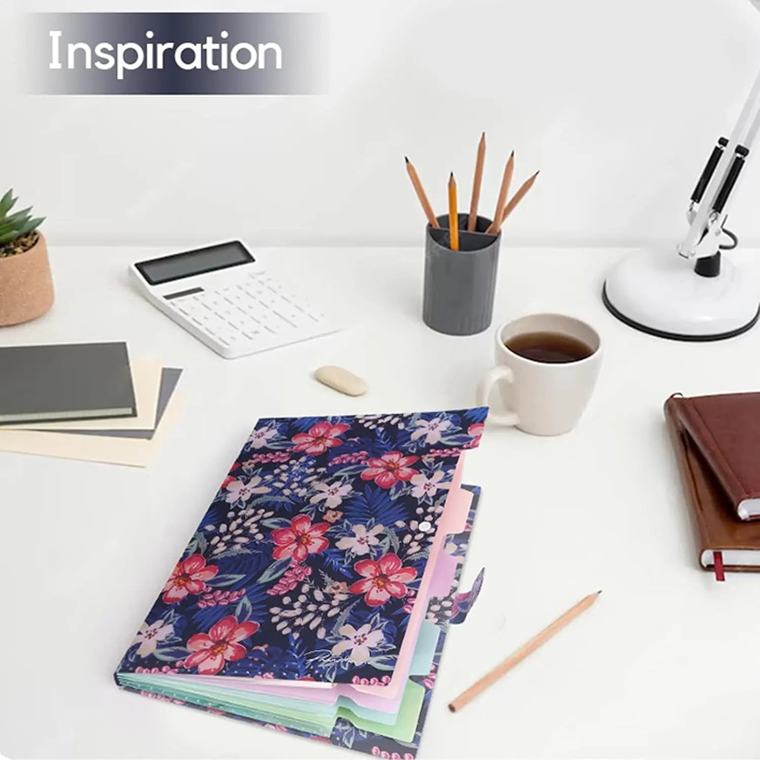 Natural Scenes for Students,Teachers &amp; Freelancers - Black/Red Floral