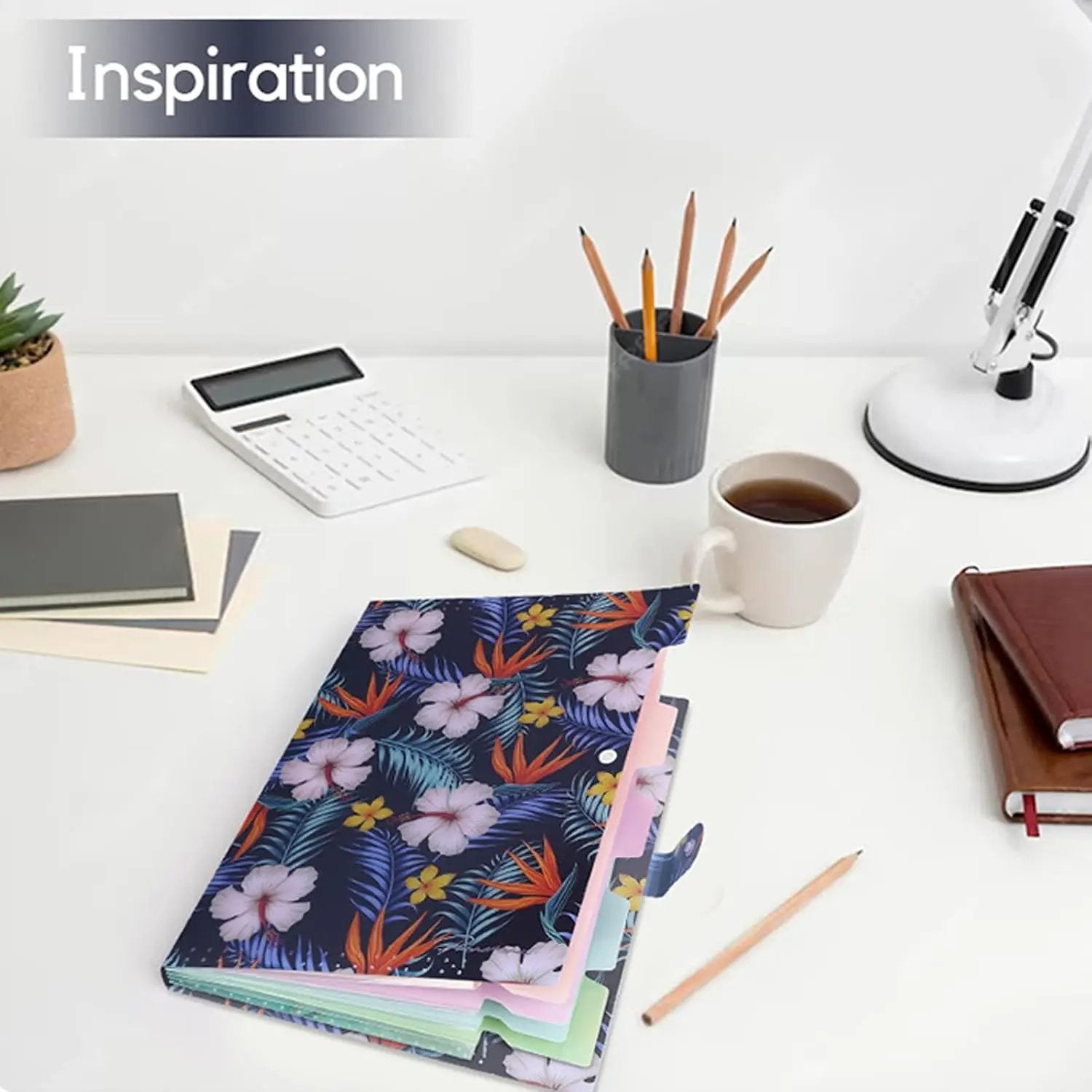 Natural Scenes for Students,Teachers &amp; Freelancers - Black/White Floral