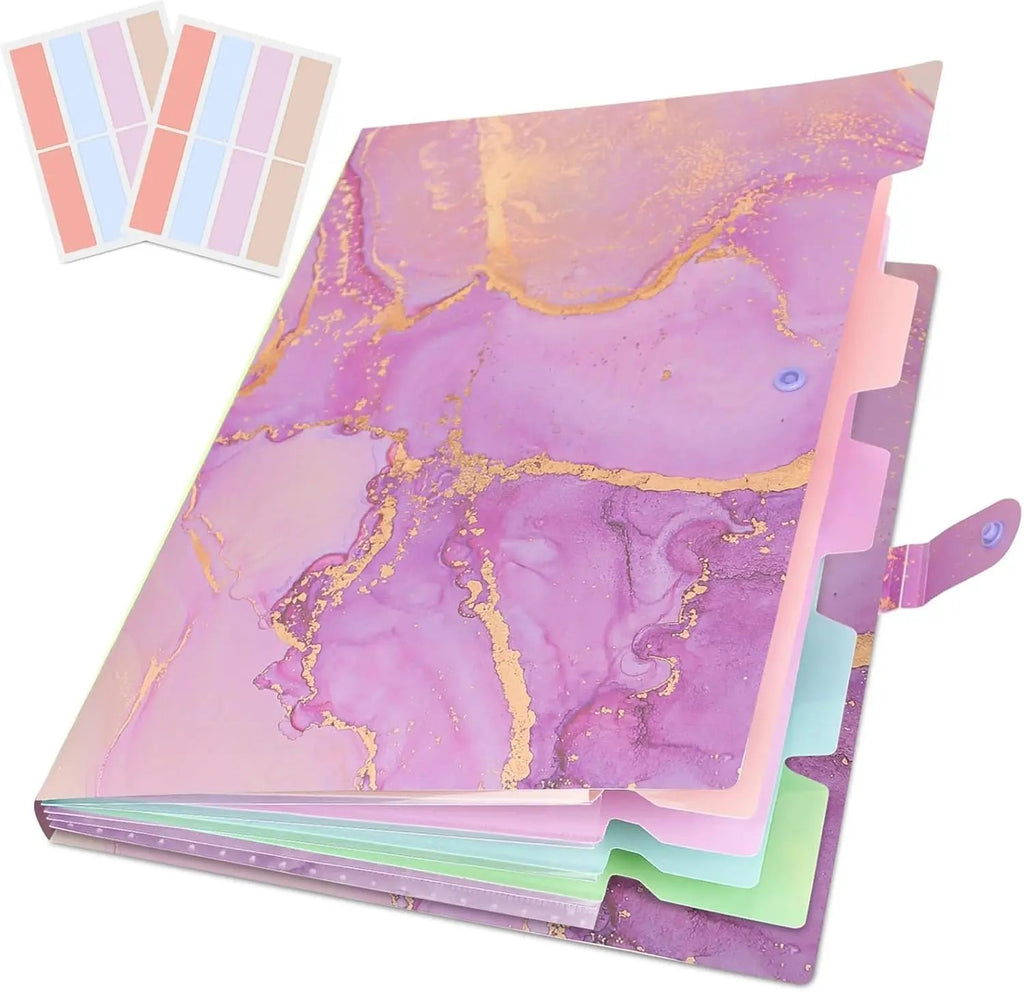 Expanding File Organizers for Office Documents, Study Notes - Purple Gold