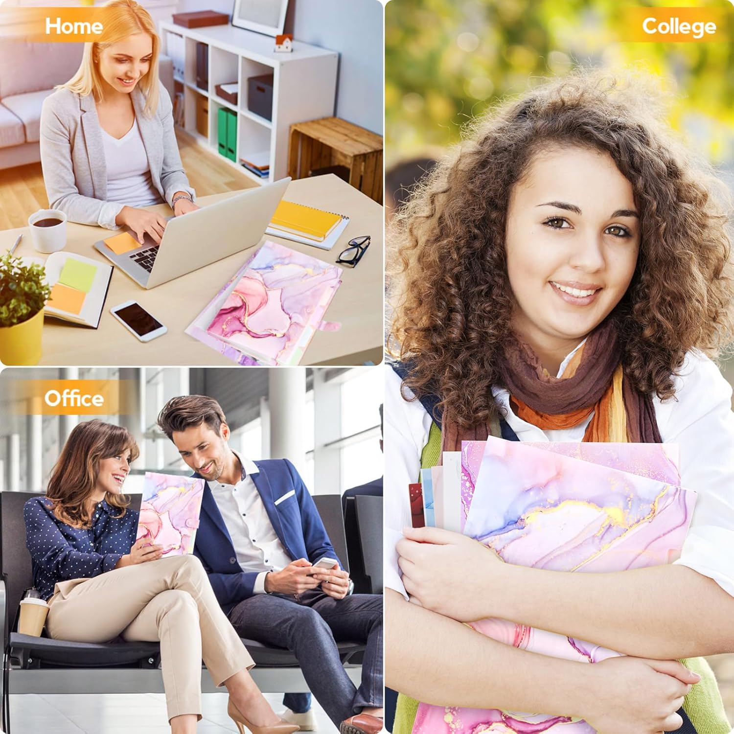 Expanding File Organizers for Office Documents, Study Notes - Grey Gold